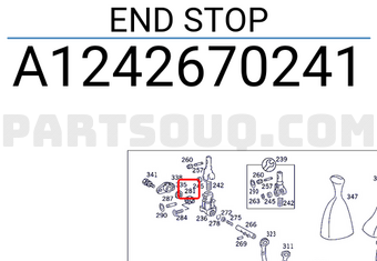 MERCEDES A1242670241 END STOP