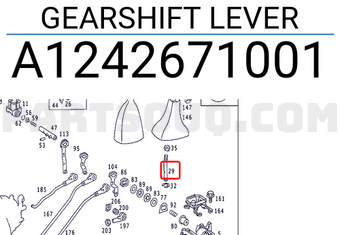 MERCEDES A1242671001 GEARSHIFT LEVER