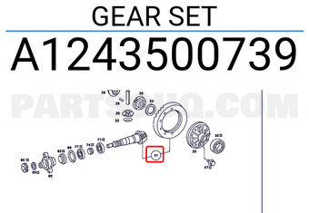MERCEDES A1243500739 GEAR SET