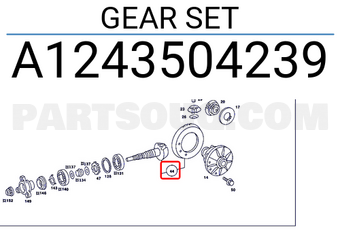 MERCEDES A1243504239 GEAR SET