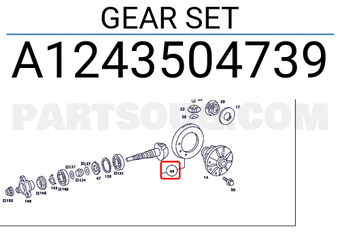 MERCEDES A1243504739 GEAR SET