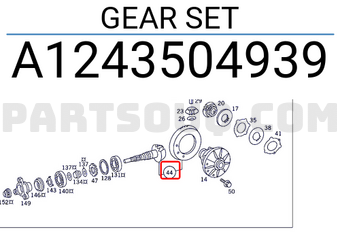 MERCEDES A1243504939 GEAR SET