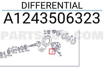 MERCEDES A1243506323 DIFFERENTIAL