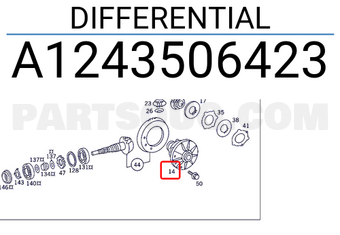 MERCEDES A1243506423 DIFFERENTIAL