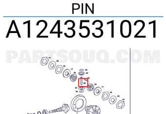 MERCEDES A1243531021 PIN