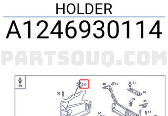 MERCEDES A1246930114 HOLDER