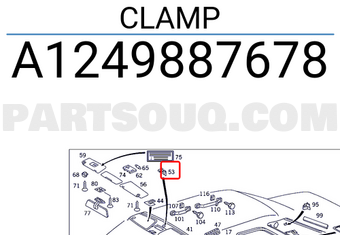 MERCEDES A1249887678 CLAMP