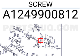MERCEDES A1249900812 SCREW
