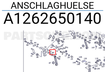 MERCEDES A1262650140 ANSCHLAGHUELSE
