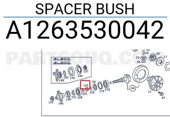 MERCEDES A1263530042 SPACER BUSH