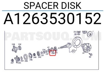 MERCEDES A1263530152 SPACER DISK
