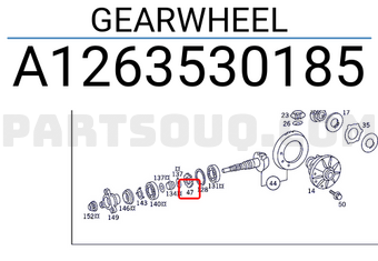MERCEDES A1263530185 GEARWHEEL