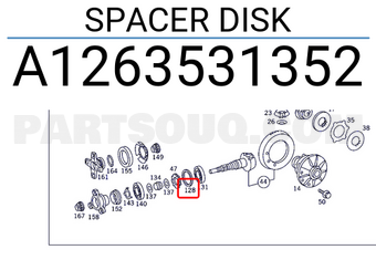 MERCEDES A1263531352 SPACER DISK