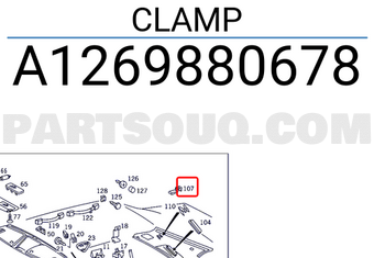 MERCEDES A1269880678 CLAMP
