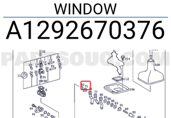 MERCEDES A1292670376 WINDOW
