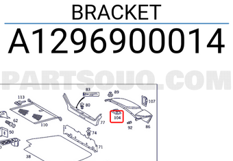MERCEDES A1296900014 BRACKET