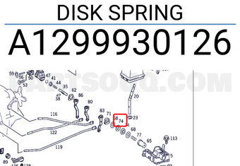 MERCEDES A1299930126 DISK SPRING