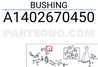 MERCEDES A1402670450 BUSHING