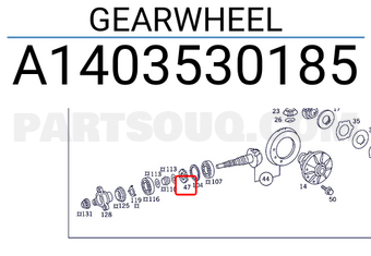MERCEDES A1403530185 GEARWHEEL
