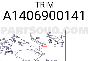 MERCEDES A1406900141 TRIM