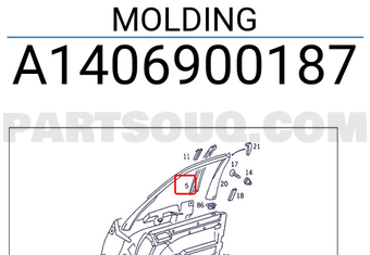 MERCEDES A1406900187 MOLDING