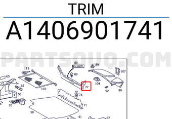 MERCEDES A1406901741 TRIM