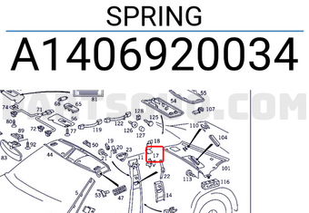 MERCEDES A1406920034 SPRING