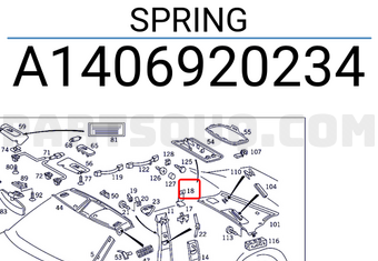 MERCEDES A1406920234 SPRING