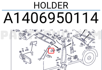 MERCEDES A1406950114 HOLDER