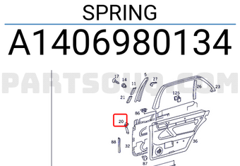MERCEDES A1406980134 SPRING