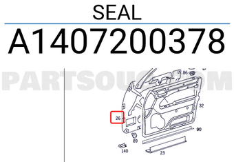 MERCEDES A1407200378 SEAL