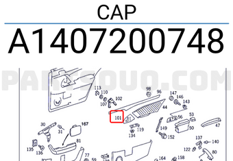 MERCEDES A1407200748 CAP