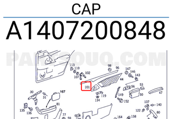 MERCEDES A1407200848 CAP