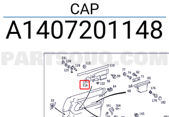 MERCEDES A1407201148 CAP