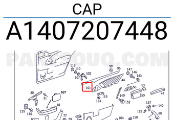 MERCEDES A1407207448 CAP