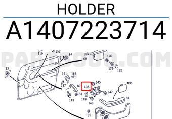 MERCEDES A1407223714 HOLDER