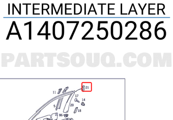 MERCEDES A1407250286 INTERMEDIATE LAYER
