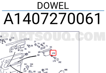 MERCEDES A1407270061 DOWEL
