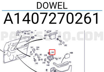 MERCEDES A1407270261 DOWEL