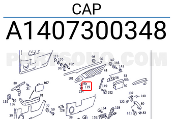 MERCEDES A1407300348 CAP