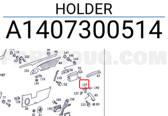 MERCEDES A1407300514 HOLDER