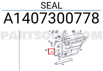 MERCEDES A1407300778 SEAL