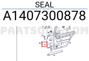 MERCEDES A1407300878 SEAL