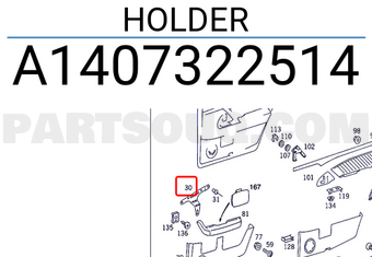 MERCEDES A1407322514 HOLDER