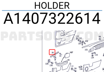 MERCEDES A1407322614 HOLDER