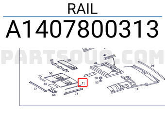 MERCEDES A1407800313 RAIL