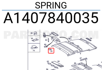 MERCEDES A1407840035 SPRING