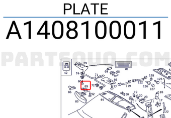 MERCEDES A1408100011 PLATE