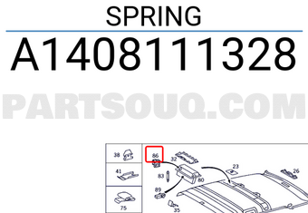 MERCEDES A1408111328 SPRING