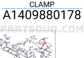 MERCEDES A1409880178 CLAMP